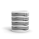 Nordic Waves Scandinavian Style Coffee Tea Cup Mug, Mugs, $ 17.50, A Moment Of Now™